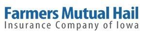 Farmers Mutual Hail Insurance Company of Iowa logo in blue and gray.