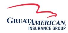 Great American Insurance Group logo with red bird graphic and dark blue text.