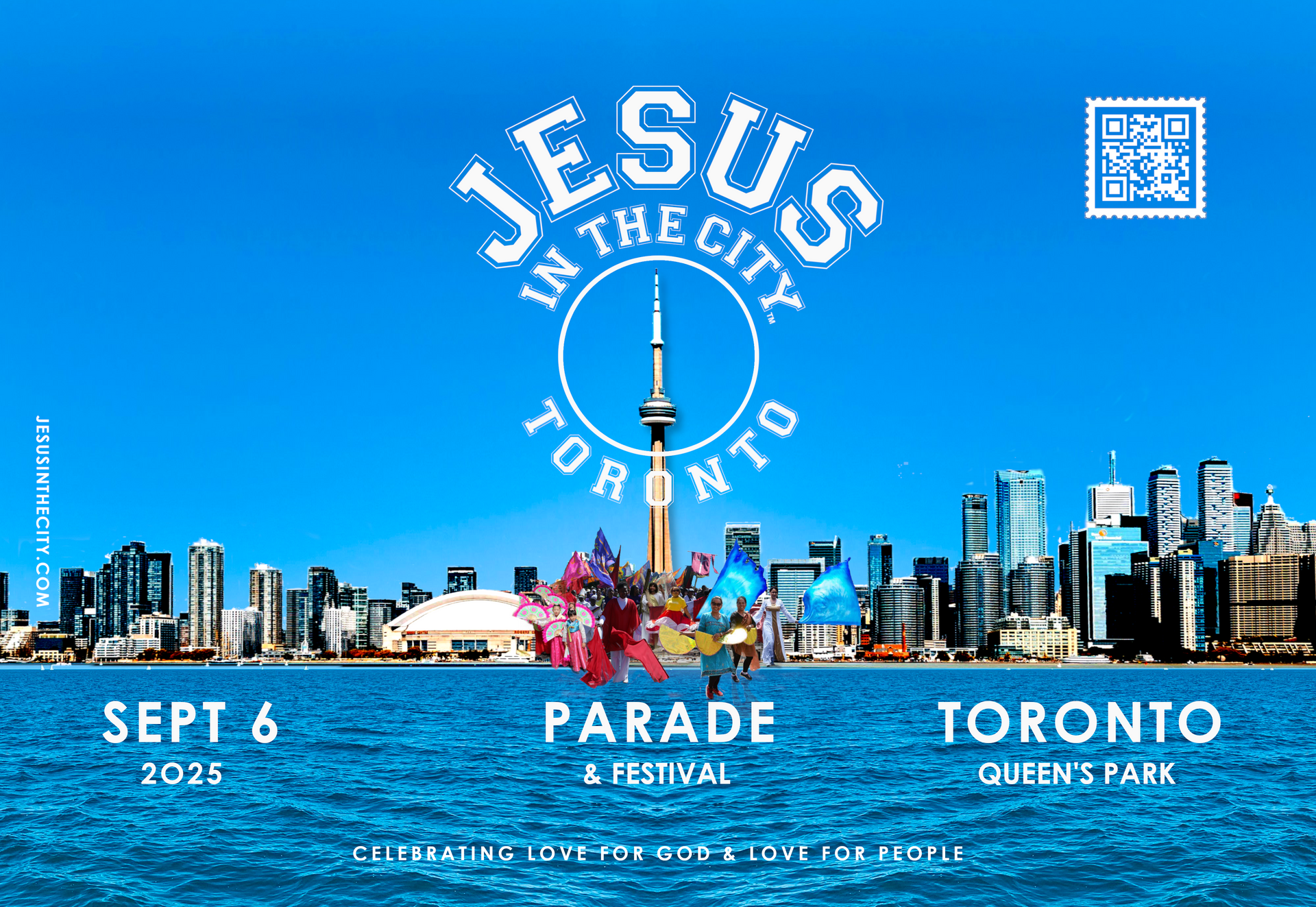 An advertisement for jesus in the city parade in toronto