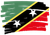 A brush stroke of the flag of saint vincent and the grenadines