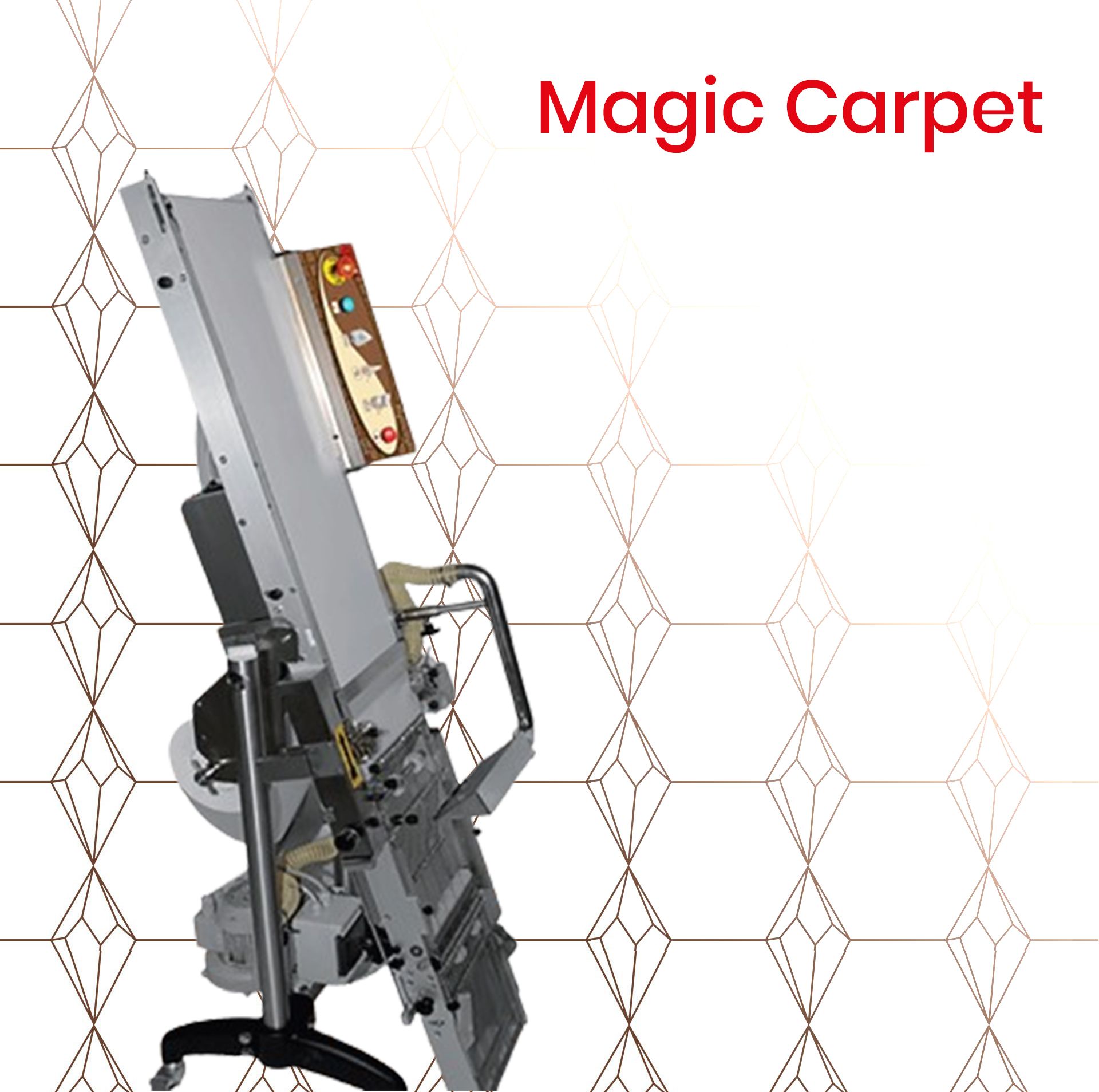 A machine that says magic carpet on it