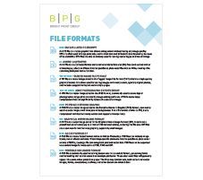 File Formats — Wetherill Park, NSW — Bright Print Group