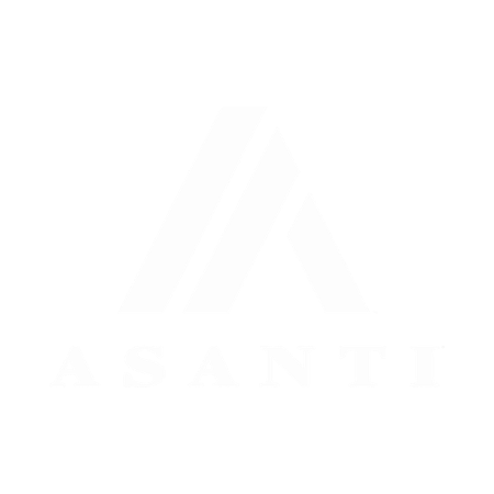 A white minimalist logo featuring the stylized letter 