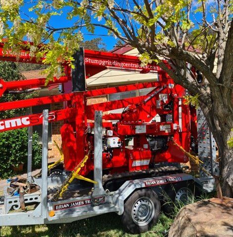 Stump Grinding Machine — lawn care in Umina Beach, NSW