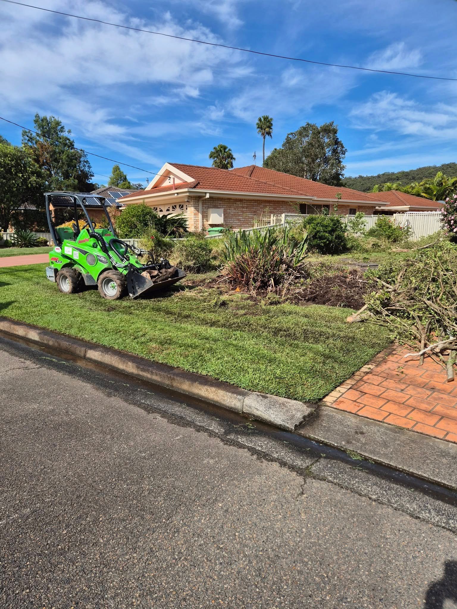 Tree Trimming in Progress — Lawn Maintenance in Umina Beach, NSW