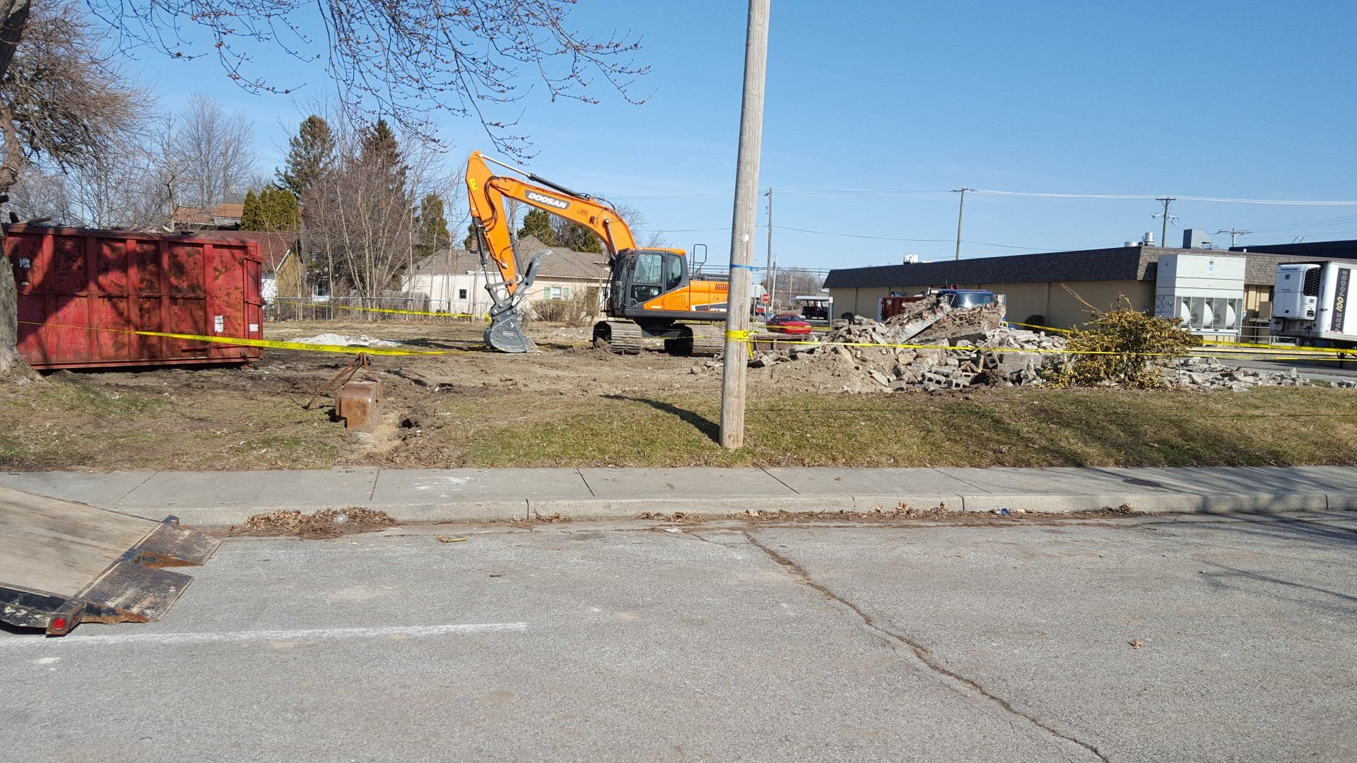 Parked Excavator — West Middleton, IN — Rice Tree Company Inc.