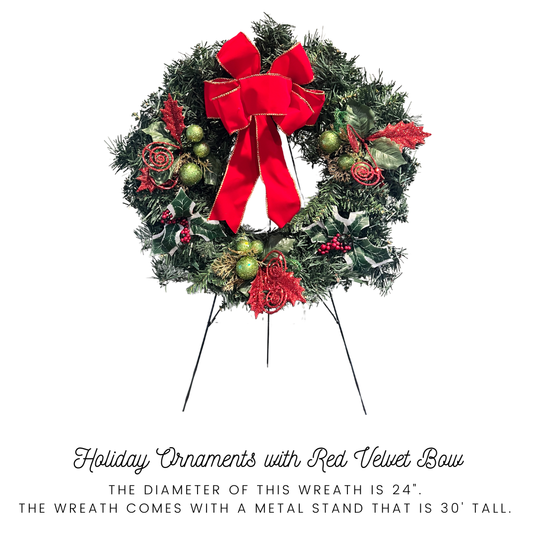 Red and Green Wreath