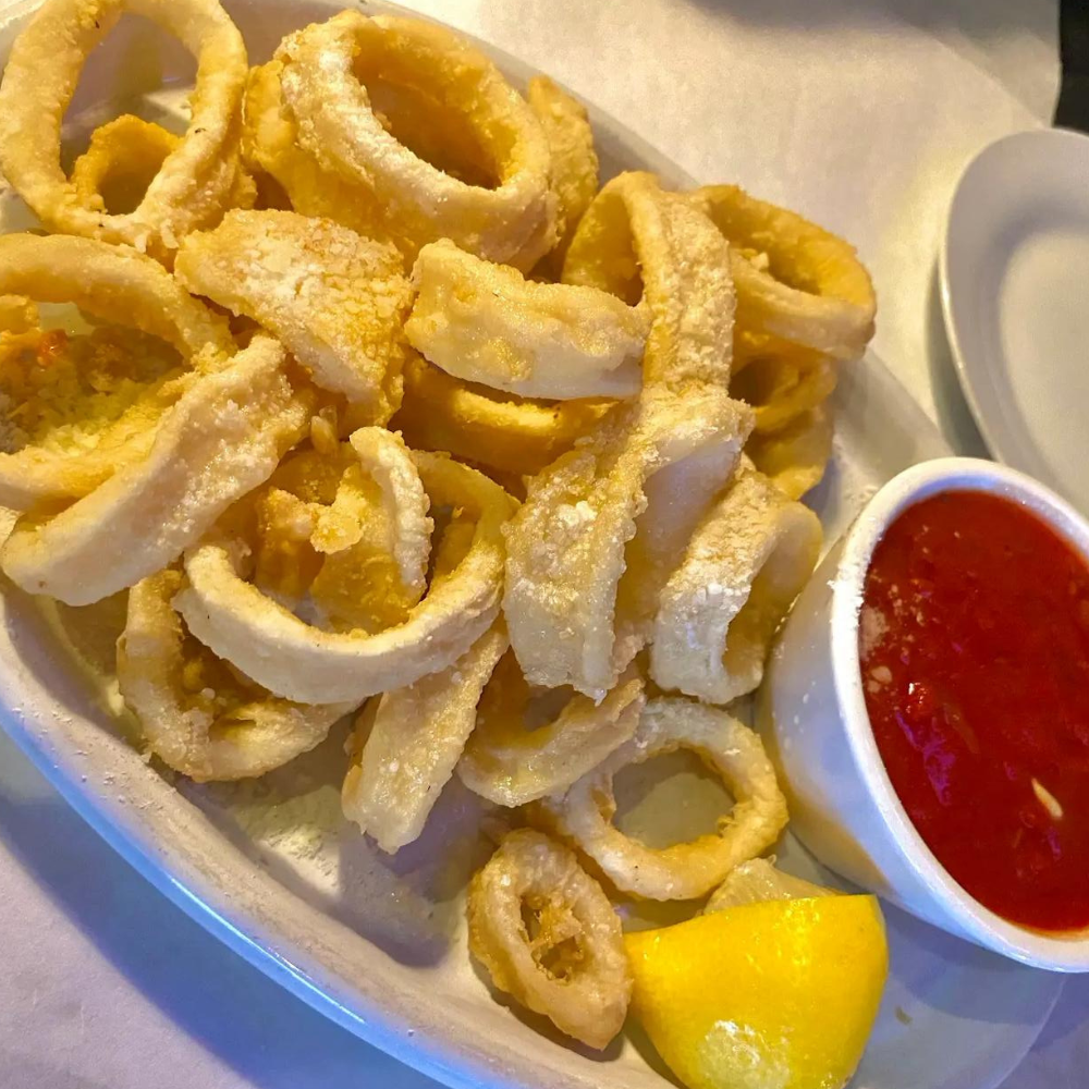 Italian fried calamari with marinara at Big Louie’s