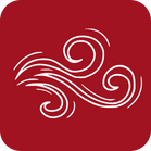 an icon of a house with smoke coming out of the chimney .