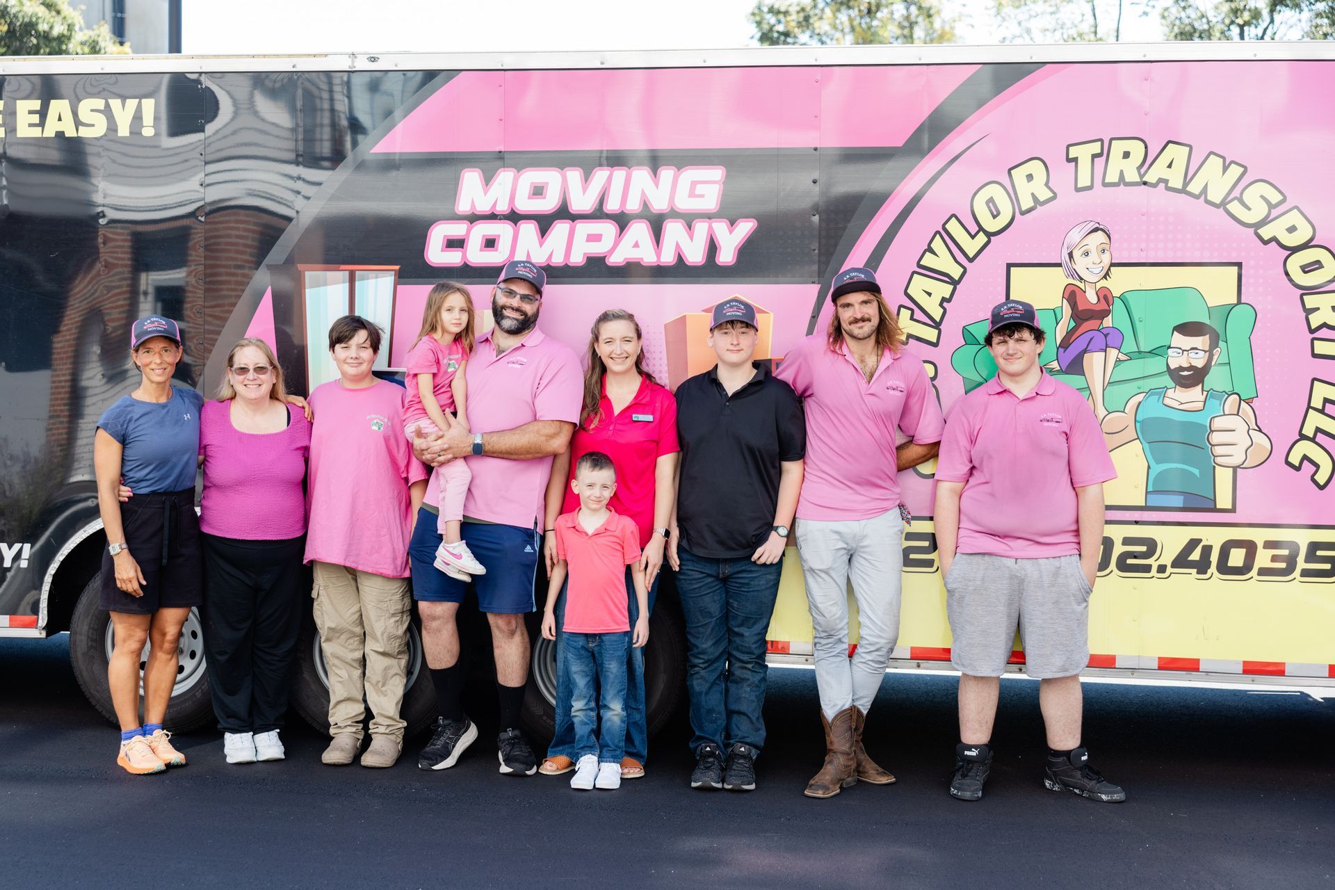 group photo of our moving family/team