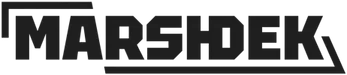 MARSHK black block-letter logo on a white background
