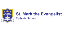 The logo for st. mark the evangelist catholic school
