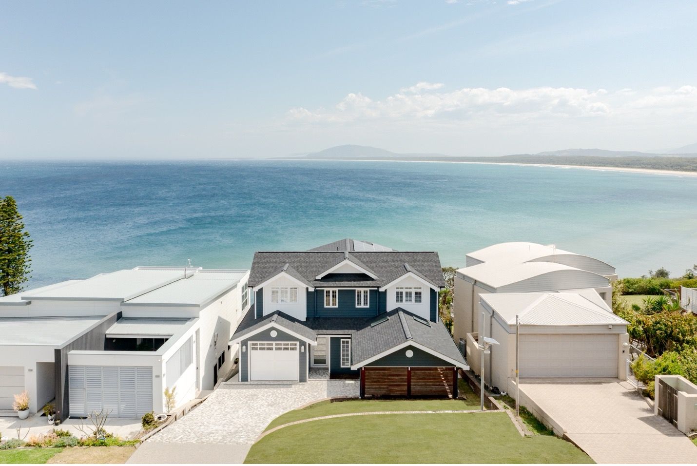 An Aerial View of a House With a View of the Ocean — QBC Constructions In Gables, NSW