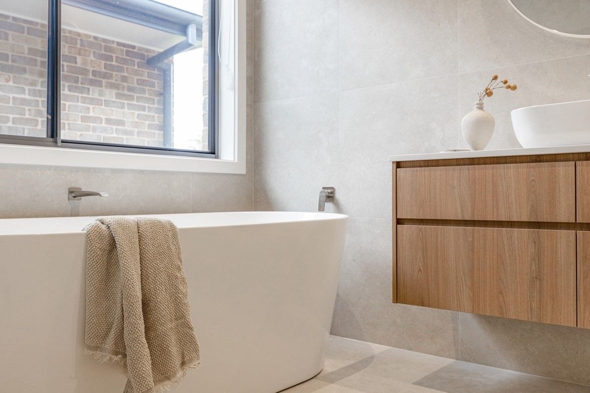 A Bathroom With a Bathtub — QBC Constructions In Curramore, Queensland