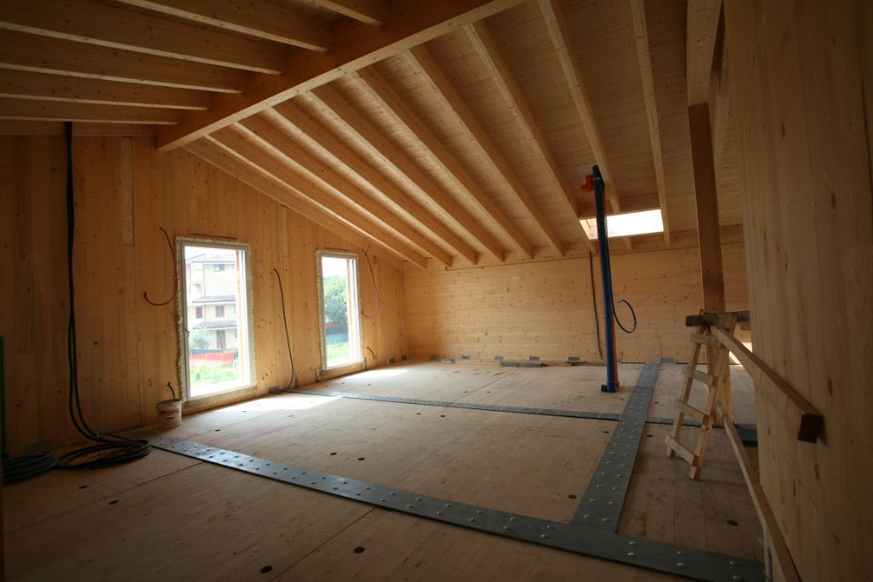 intelaiatura del tetto in legno