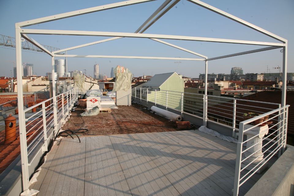 realizzazione copertura in abitazione