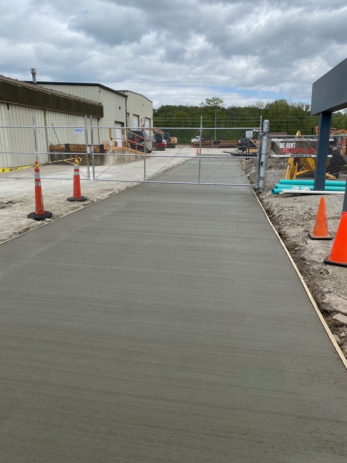 Road Under Construction — St. Charles, MO — TC Concrete Services
