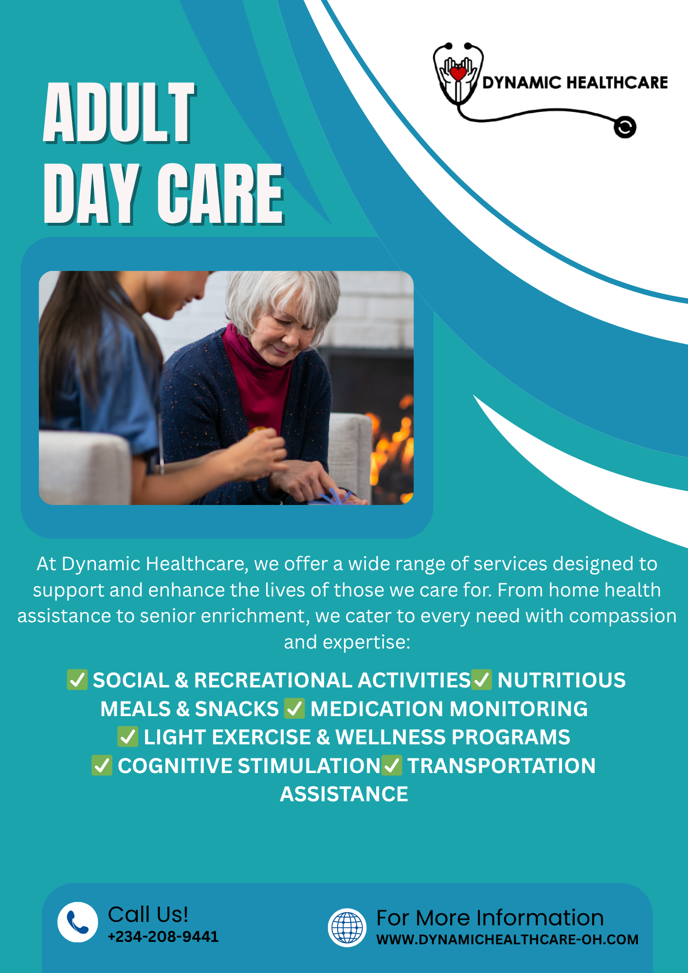 Adult Day Care Service flyer