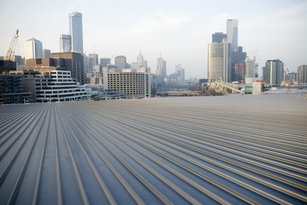 Klip Lok 700 High Strength Roof with a Lot of Building on Background – Rozelle, Nsw – Kfc Roofing Supplies