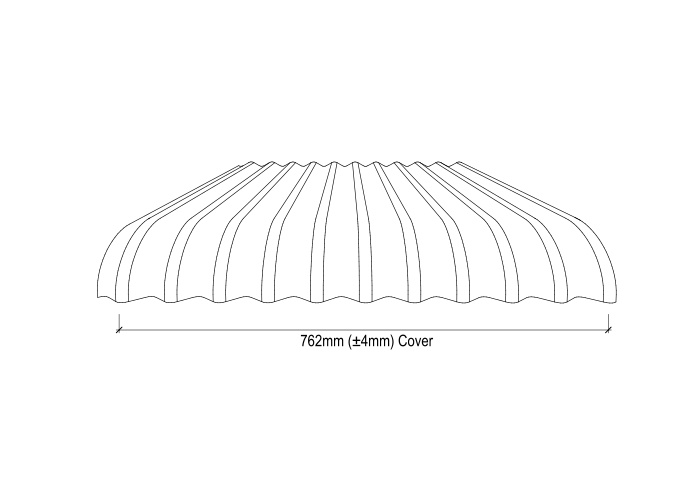 Curve Quality 762mm Cover – Rozelle, Nsw – Kfc Roofing Supplies