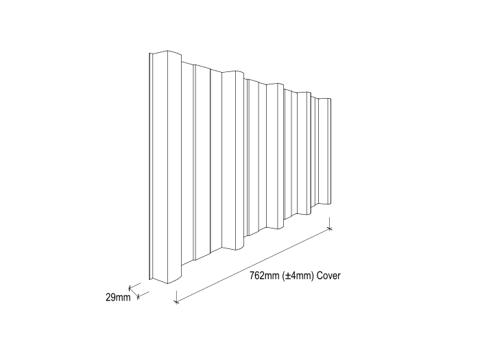 Monoclad Image 29mm X 762mm Cover – Rozelle, Nsw – Kfc Roofing Supplies