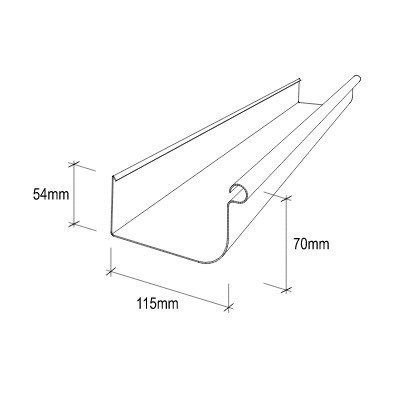 Stramit Gutter Quad 115 Dimensions – Rozelle, Nsw – Kfc Roofing Supplies