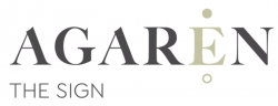 Un logo per un'azienda chiamata agaren the sign