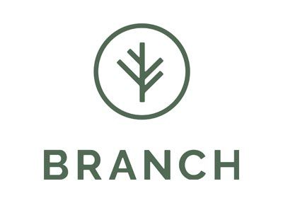 Green Branch logo with a circular tree icon above the word “BRANCH”