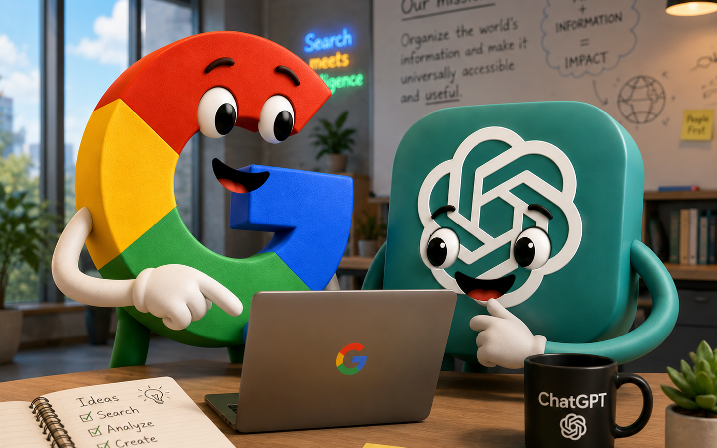 Google and ChatGPT work well together