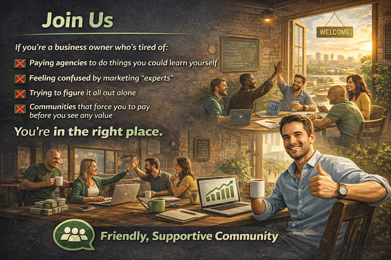 business owners join us you're in the right place