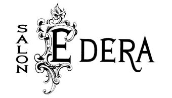 Salon Edera logo with ornate 