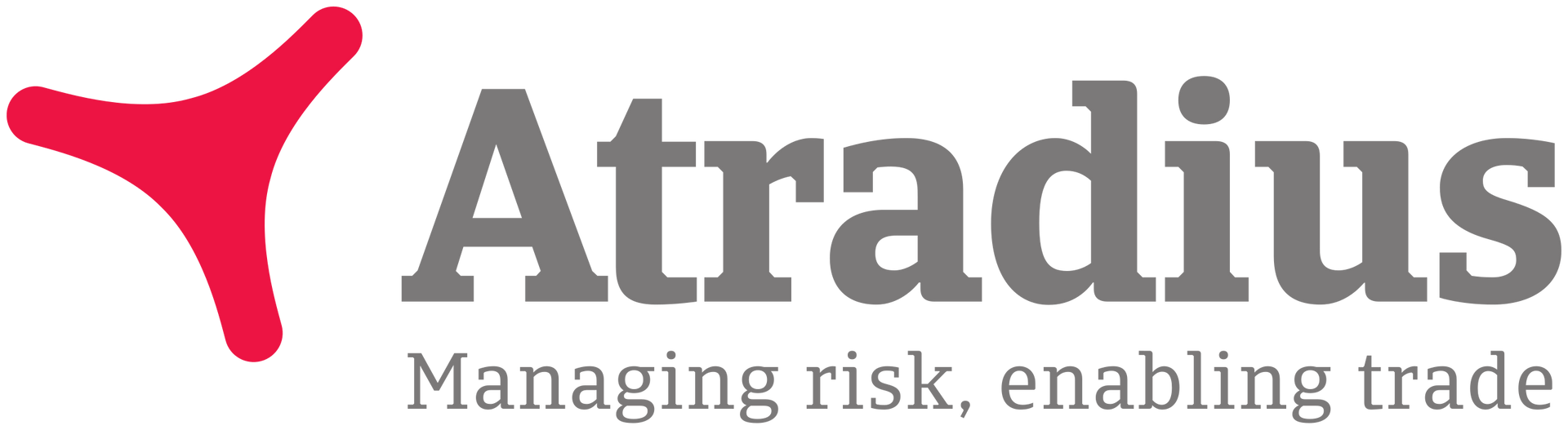 Een logo voor atradium managing risk enabling trade