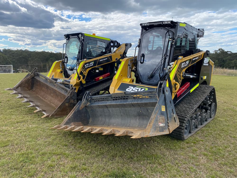 ASV POSI-Track with Dirty Bucket — Seaview Excavations in Hallidays Point, NSW