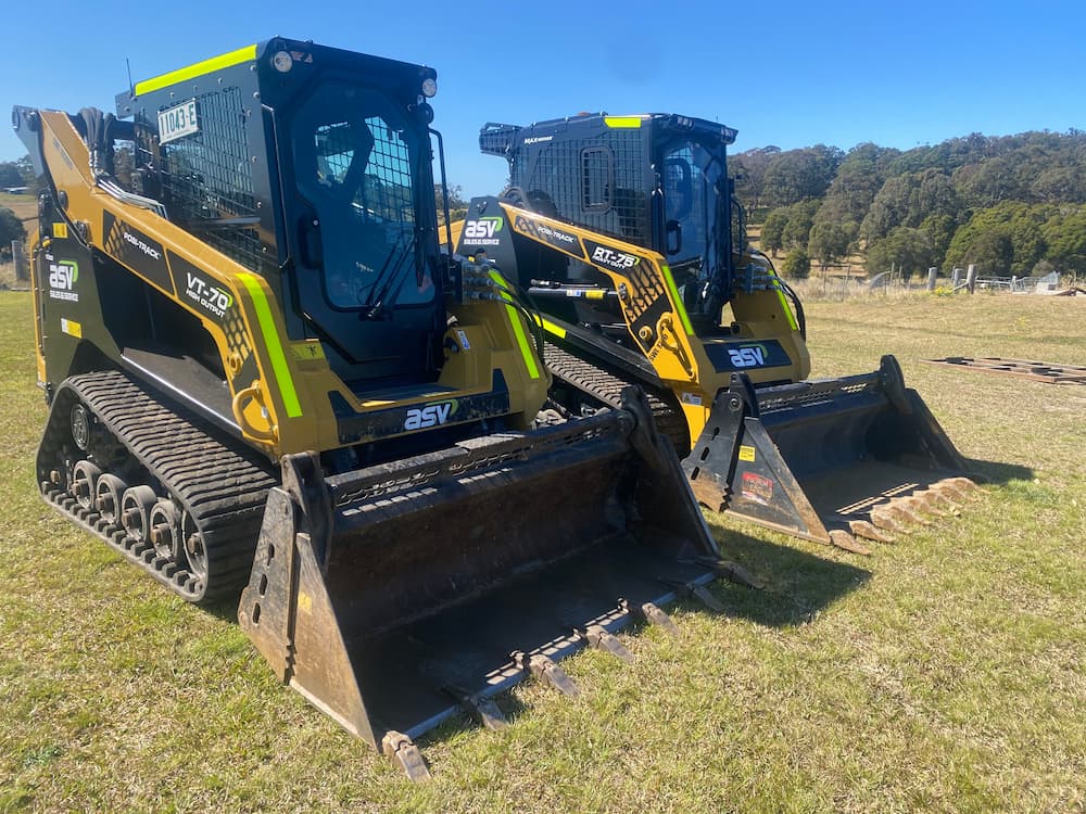 Side View of ASV POSI-Track — Seaview Excavations in Hallidays Point, NSW