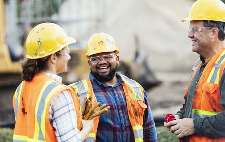Construction Workers Chatting - The Bronx, NY - Erector Masters