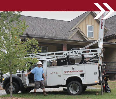 Image of an employee exiting our truck