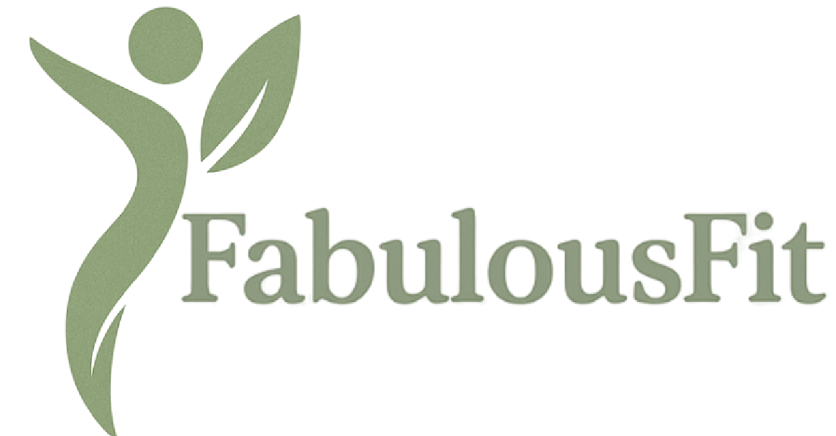 Een logo voor een fantastische pasvorm met een groen figuur en bladeren.