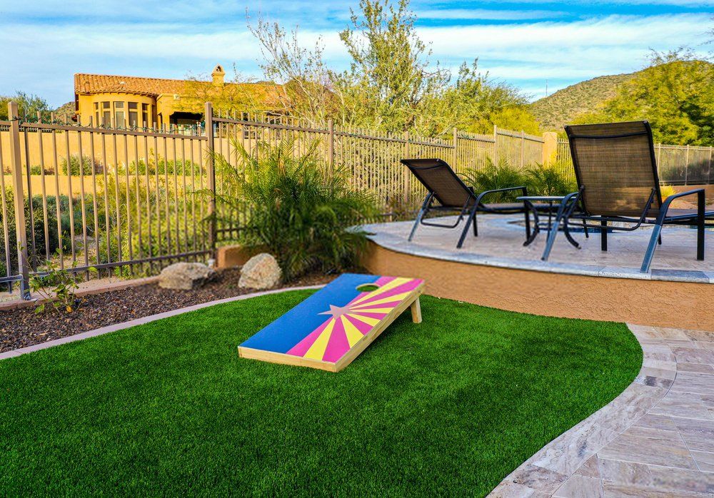backyard artificial turf in Paradise Valley AZ