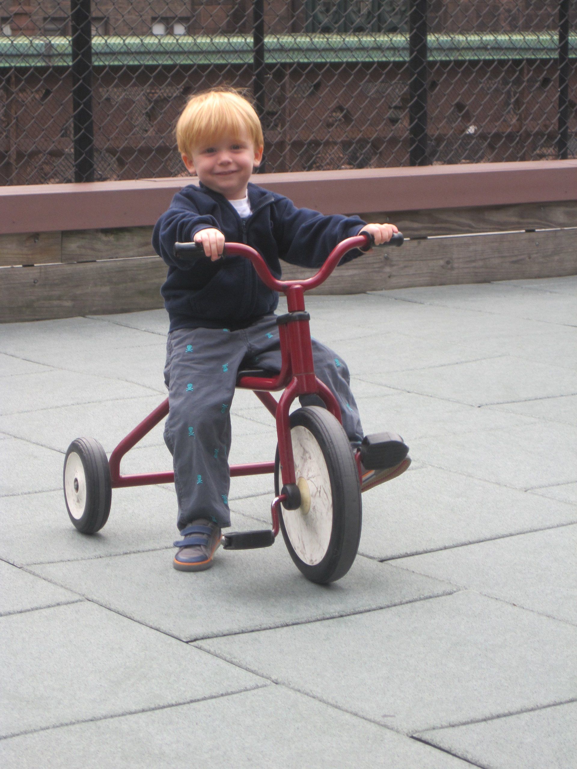 tricycle on the deck