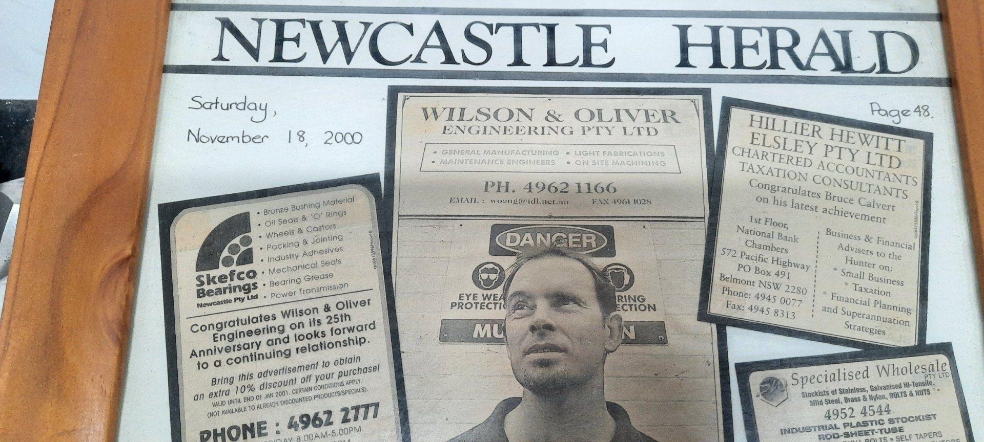 Old Newspaper — Newcastle, NSW — Wilson & Oliver