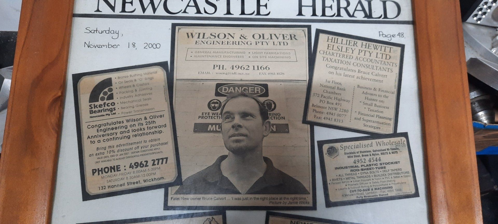 Company Brief History — Newcastle, NSW — Wilson & Oliver