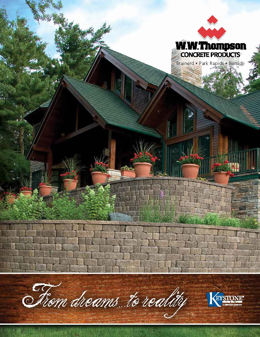 Cover Page for W.W. Thompson Concrete Products Brochure