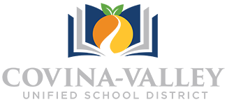 The logo for the covina valley unified school district