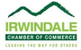 The logo for the irwindale chamber of commerce leading the way for others