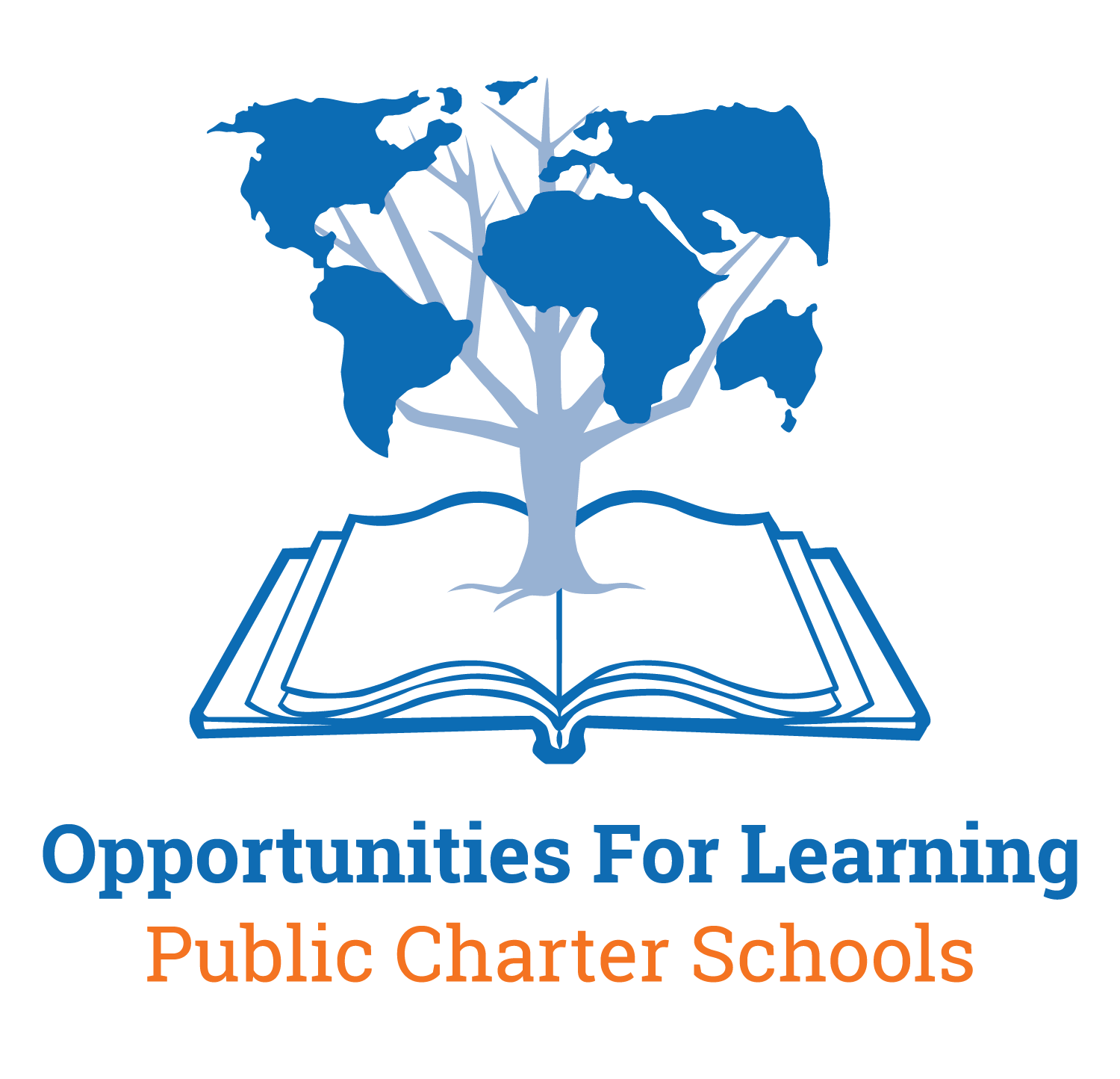 A logo for opportunities for learning public charter schools