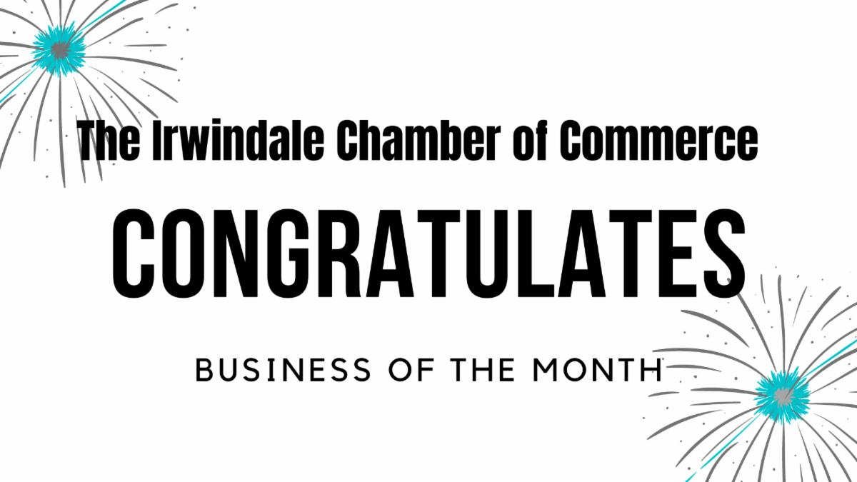 Congratulations to the irwindale chamber of commerce business of the month.