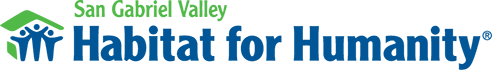 The logo for san gabriel valley habitat for humanity