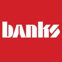 The banks logo is white on a red background.