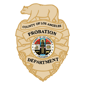 A badge for the county of los angeles probation department