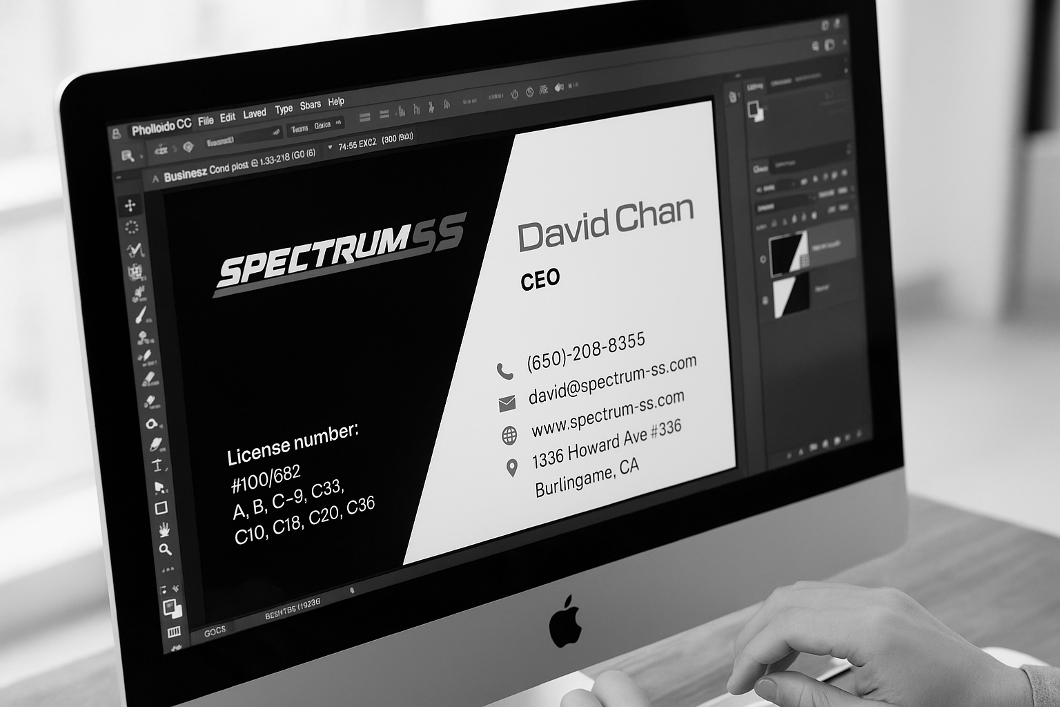 Editing Business Cards